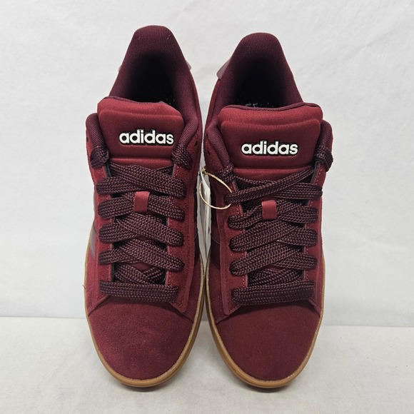 Adidas Grand Court Alpha 00s Sneakers JQ3009 Burgundy Suede Gum Mens Size 10 - Picture 5 of 12